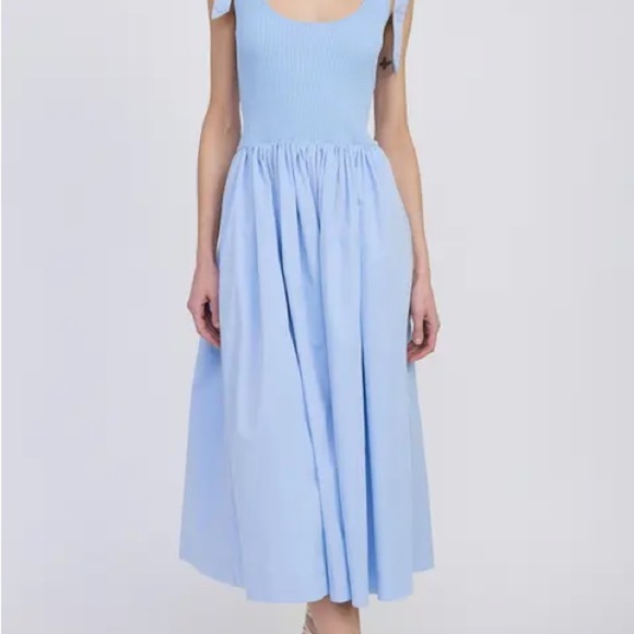 En Saison Wren Mixed Media Midi Sundress Medium - Picture 2 of 5